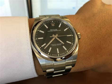 rolex oyster perpetual black rhodium